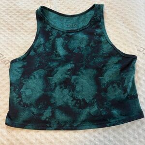 Fleo Green Tie-Dye Crop Top